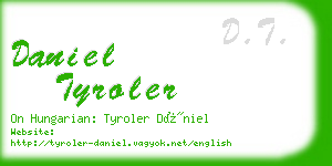 daniel tyroler business card